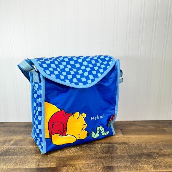 Vintage Winnie The Pooh Diaper Bag Baby Bottle Bag Wet Bag DOLLY RARE Lunch bag - Picture 8 of 12